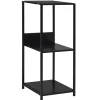 kirjahylly Pieni suora musta 33,5x39,6x79,7 cm tekninen puu (88232)