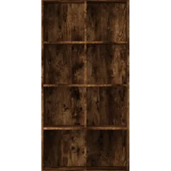 Kirjahylly / Senkki 66x30x130 cm tekninen puu harmaa