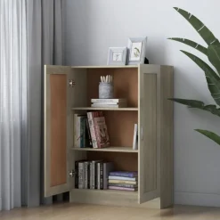 Kirjahylly sonoma-tammi 82,5x30,5x115 cm lastulevy