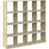Kirjahylly Sonoma-tammi 137,5x29x137,5 cm lastulevy (10291)