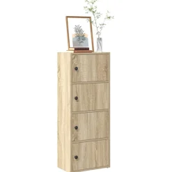 Kirjahylly Sonoma-tammi 40x24x102 cm tekninen puu (60375)