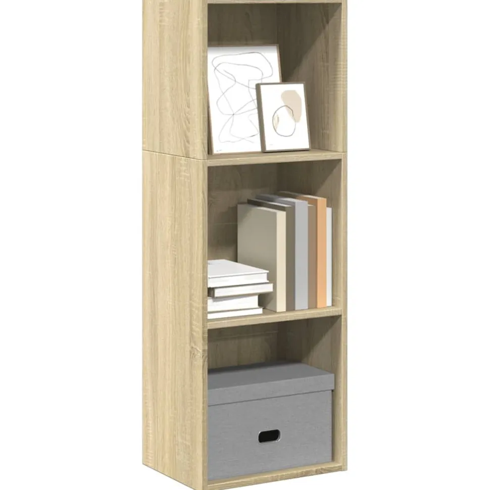 Kirjahylly Sonoma-tammi 40x30x114 cm tekninen puu (57869)