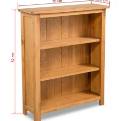 Kirjahylly 3 tasoa 70x22,5x82 cm täystammi