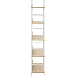 Kirjahylly, 5-tasoinen, 60x27,6x158,5 cm, tammi, lastulevy