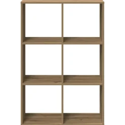 Kirjahylly/Tilanjakaja tammi 69,5x29x103,5 cm tekninen puu (58020)