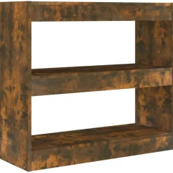 Kirjahylly/tilanjakaja 80x30x72 cm betoninharmaa