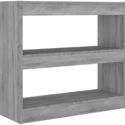 Kirjahylly/tilanjakaja 80x30x72 cm betoninharmaa