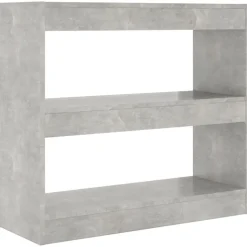 Kirjahylly/tilanjakaja 80x30x72 cm betoninharmaa