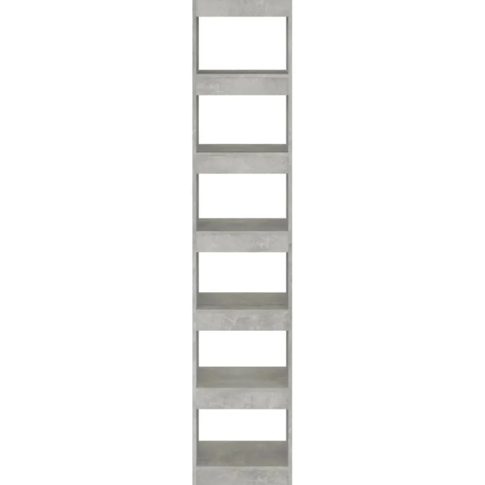 Kirjahylly/tilanjakaja 40x30x198 cm betoninharmaa