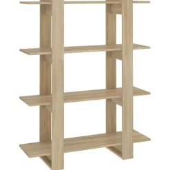 Kirjahylly/tilanjakaja 100x30x123,5 cm betoninharmaa