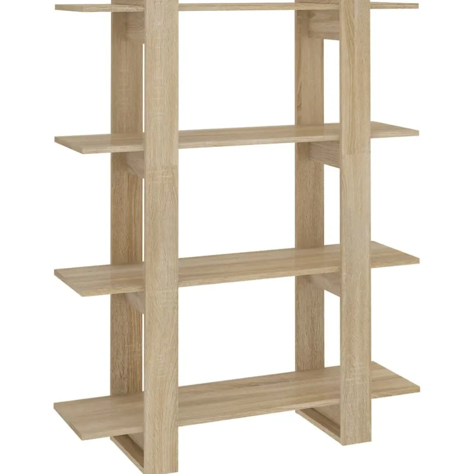 Kirjahylly/tilanjakaja 100x30x123,5 cm betoninharmaa