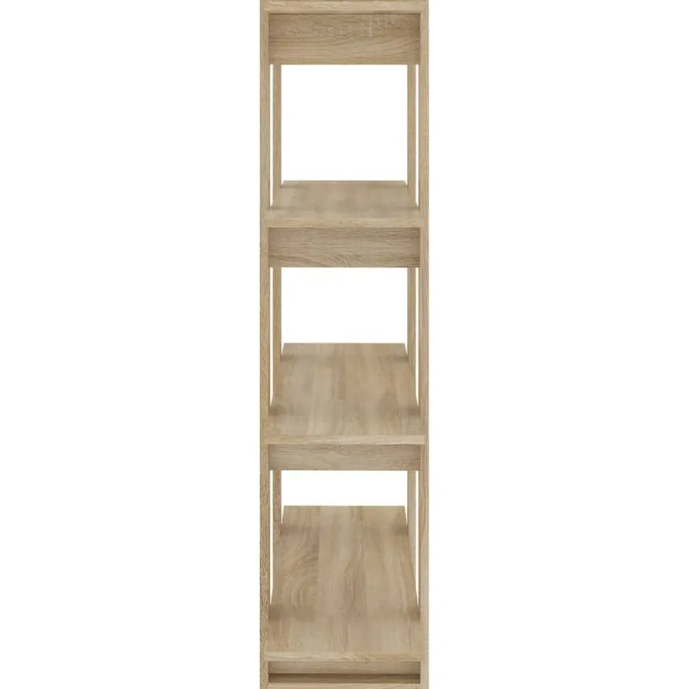 Kirjahylly/tilanjakaja 100x30x123,5 cm betoninharmaa