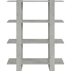 Kirjahylly/tilanjakaja 100x30x123,5 cm betoninharmaa