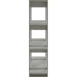 Kirjahylly/tilanjakaja 100x30x123,5 cm betoninharmaa