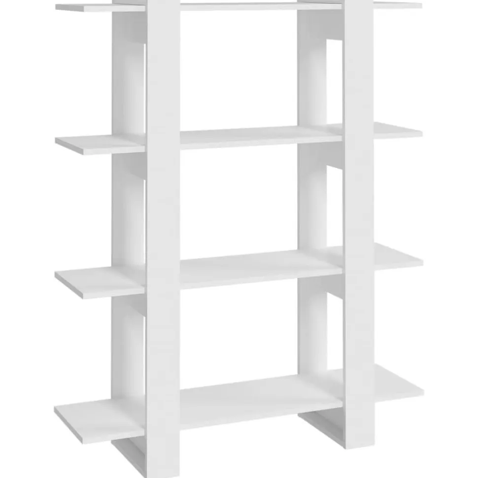 Kirjahylly/tilanjakaja 100x30x123,5 cm betoninharmaa