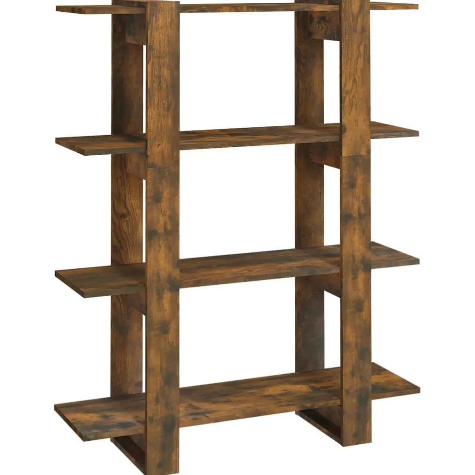 Kirjahylly/tilanjakaja 100x30x123,5 cm betoninharmaa