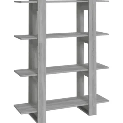 Kirjahylly/tilanjakaja 100x30x123,5 cm betoninharmaa