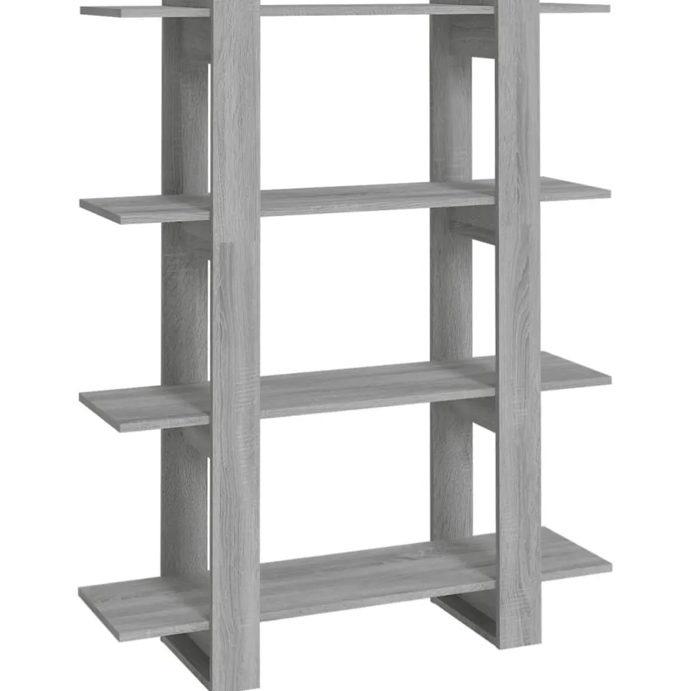 Kirjahylly/tilanjakaja 100x30x123,5 cm betoninharmaa