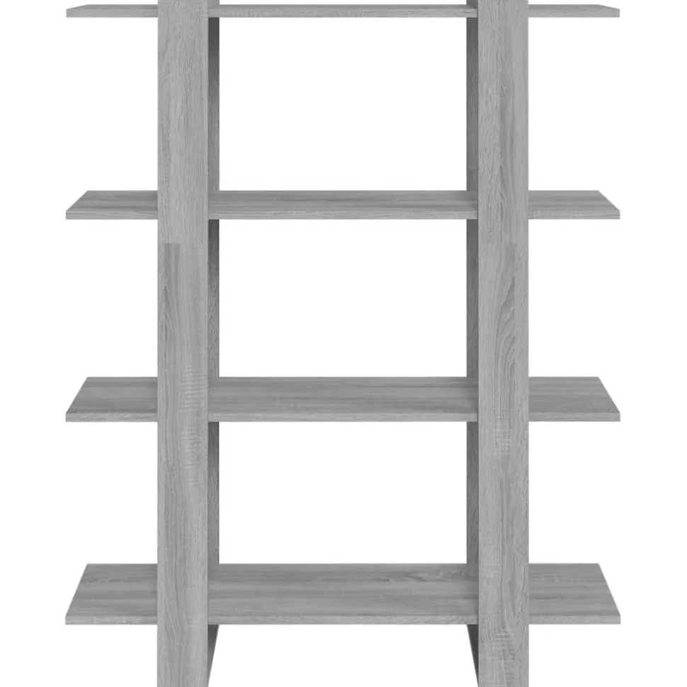 Kirjahylly/tilanjakaja 100x30x123,5 cm betoninharmaa