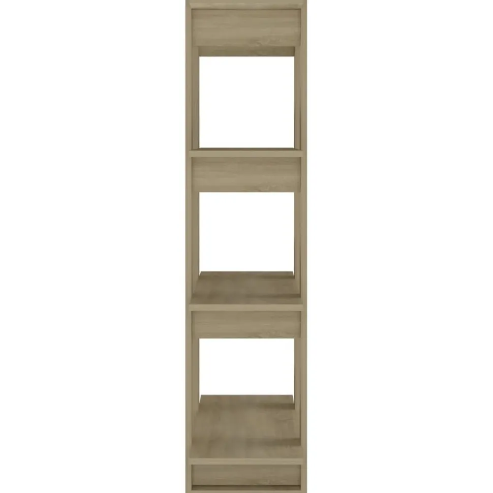 Kirjahylly/tilanjakaja 80x30x123,5 cm betoninharmaa
