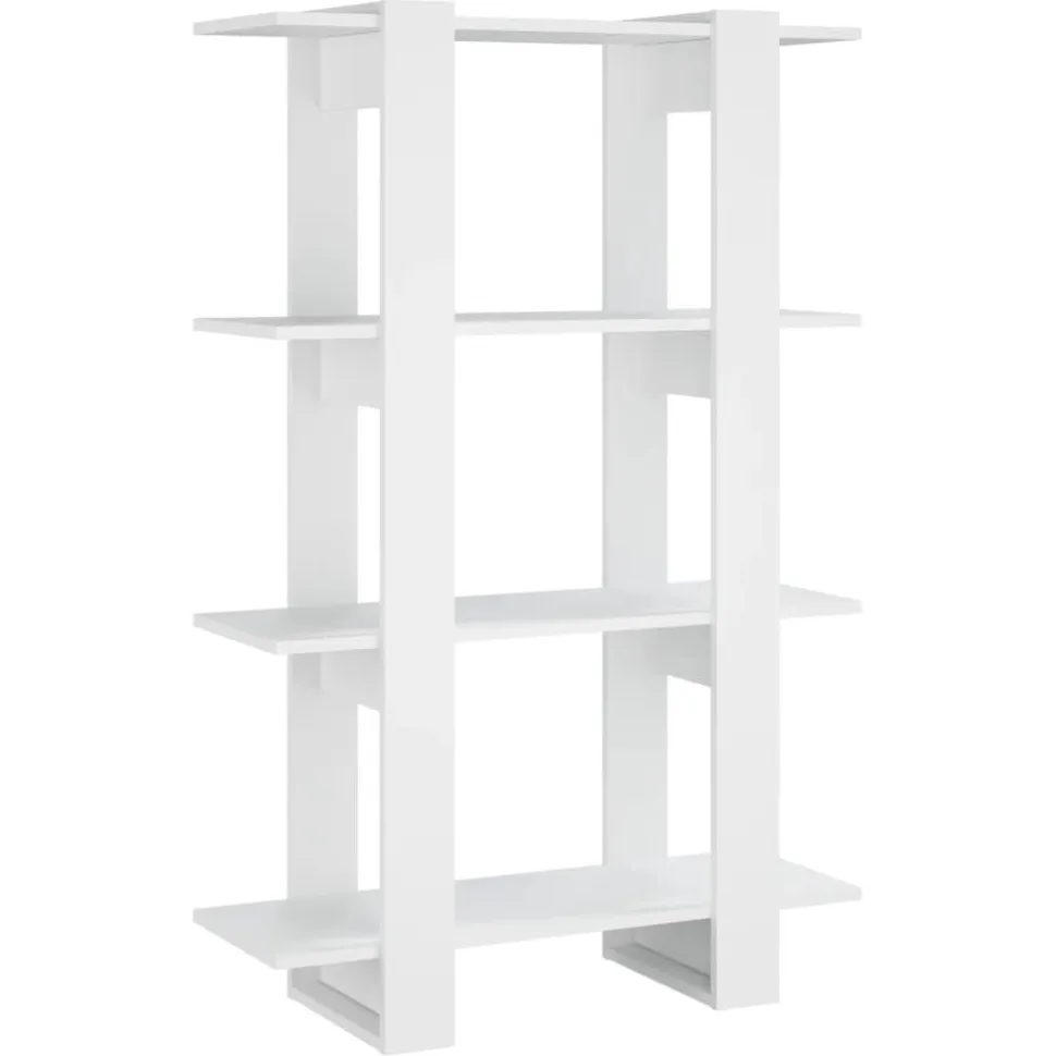 Kirjahylly/tilanjakaja 80x30x123,5 cm betoninharmaa