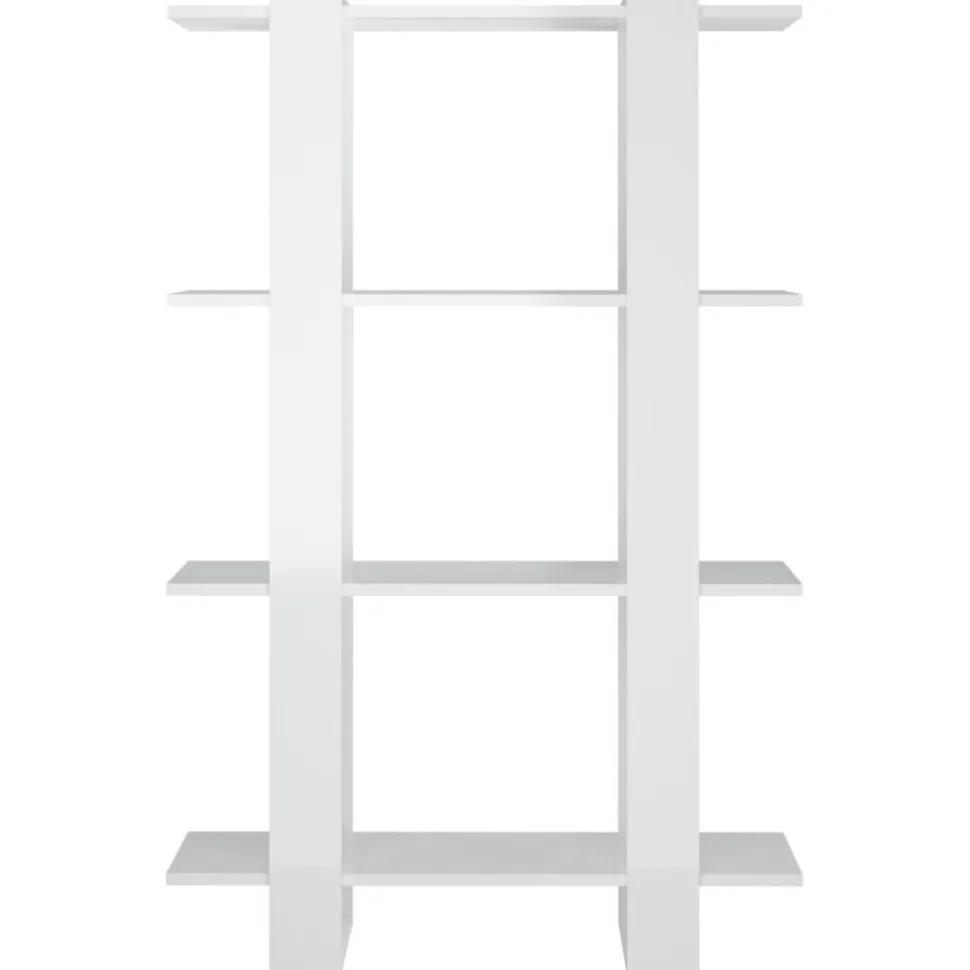 Kirjahylly/tilanjakaja 80x30x123,5 cm betoninharmaa