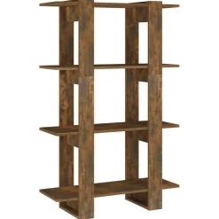 Kirjahylly/tilanjakaja 80x30x123,5 cm betoninharmaa