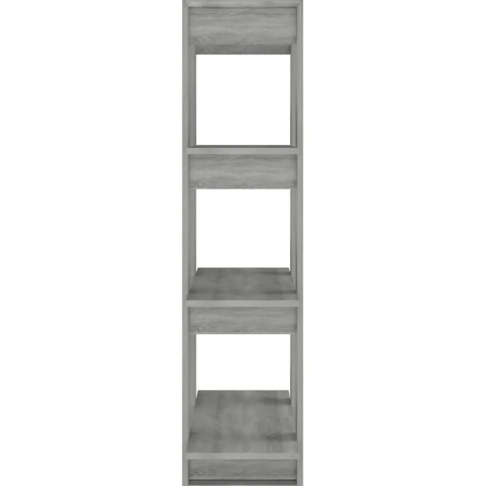 Kirjahylly/tilanjakaja 80x30x123,5 cm betoninharmaa