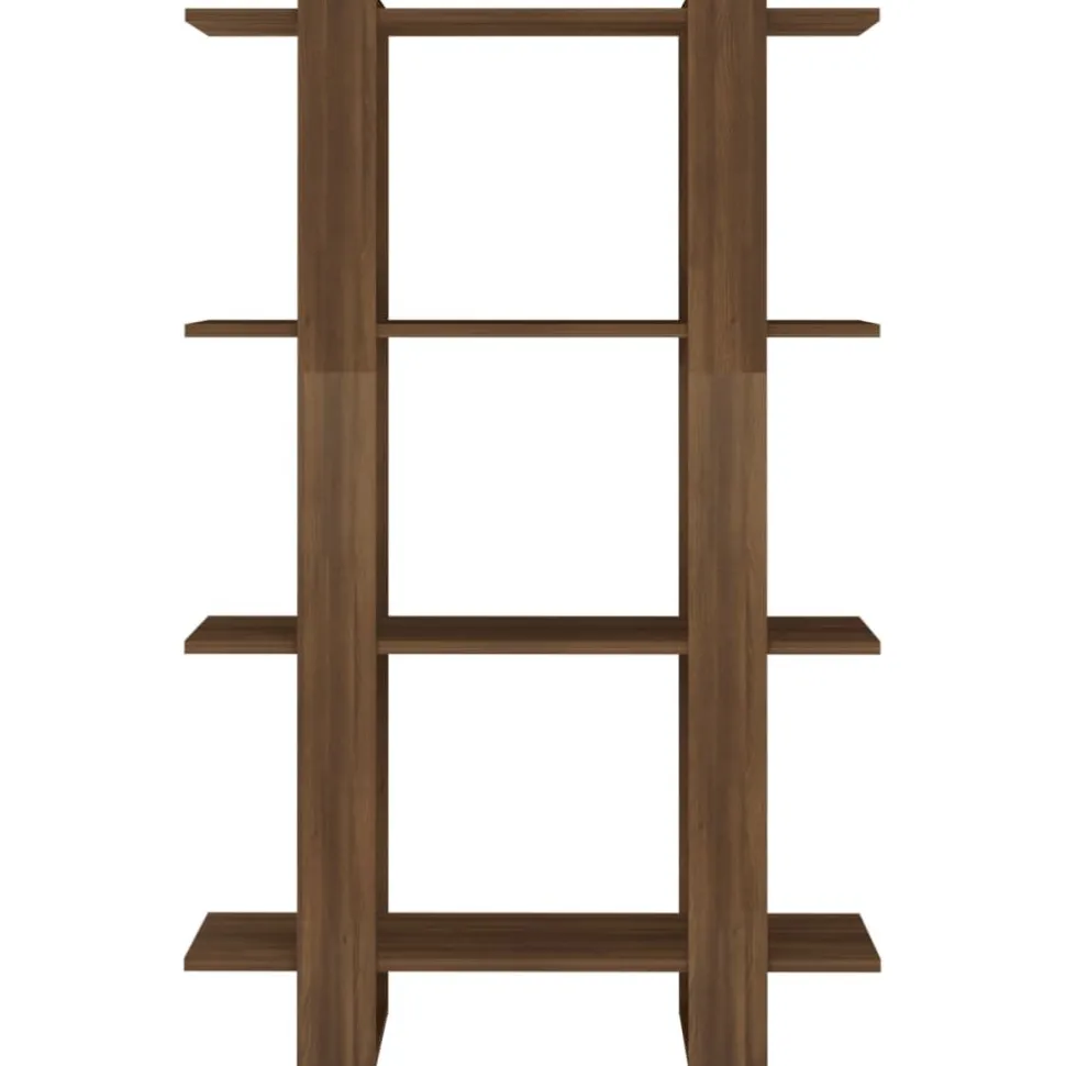 Kirjahylly/tilanjakaja 80x30x123,5 cm betoninharmaa