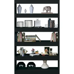 Kirjahylly/tilanjakaja 100x30x166 cm betoninharmaa