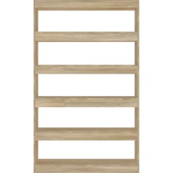 Kirjahylly/tilanjakaja 100x30x166 cm betoninharmaa