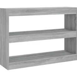 Kirjahylly/tilanjakaja 100x30x72 cm betoninharmaa