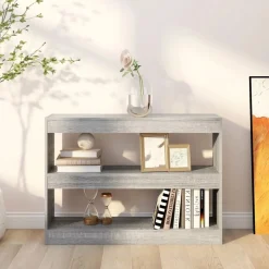 Kirjahylly/tilanjakaja 100x30x72 cm betoninharmaa