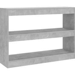 Kirjahylly/tilanjakaja 100x30x72 cm betoninharmaa