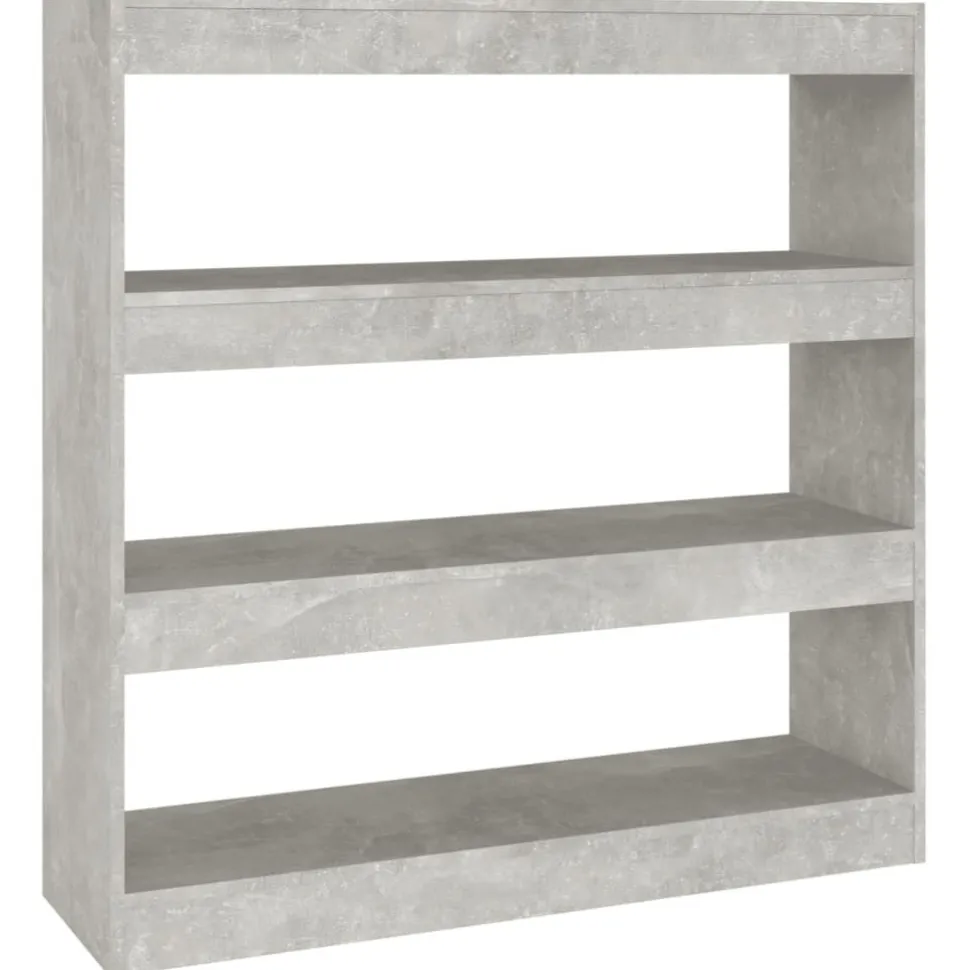 Kirjahylly/tilanjakaja 100x30x103 cm betoninharmaa