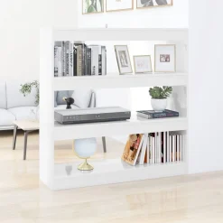 Kirjahylly/tilanjakaja 100x30x103 cm betoninharmaa