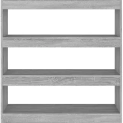 Kirjahylly/tilanjakaja 100x30x103 cm betoninharmaa