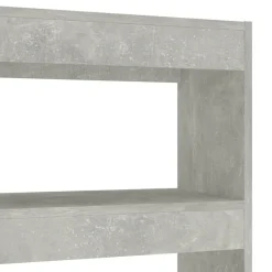 Kirjahylly/tilanjakaja 100x30x135 cm betoninharmaa