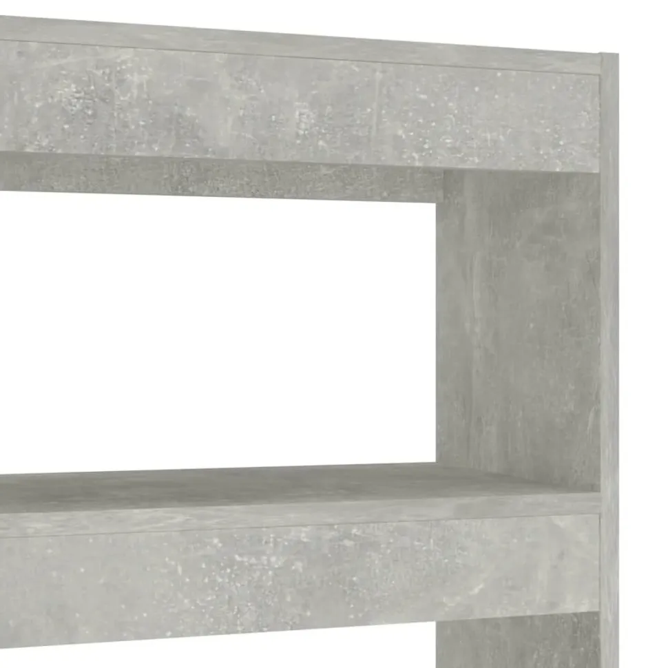 Kirjahylly/tilanjakaja 100x30x135 cm betoninharmaa