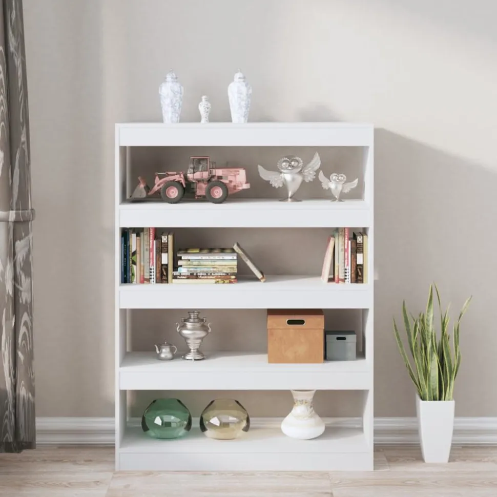 Kirjahylly/tilanjakaja 100x30x135 cm betoninharmaa