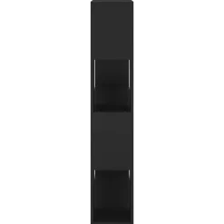 Kirjahylly/tilanjakaja 100x24x124 cm korkeakiilto harmaa