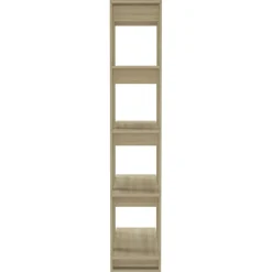 Kirjahylly/tilanjakaja 2 80x30x160 cm lastulevy betoninharmaa
