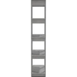 Kirjahylly/tilanjakaja 2 80x30x160 cm lastulevy betoninharmaa