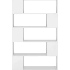 Kirjahylly/tilanjakaja 100x24x155 cm lastulevy harmaa