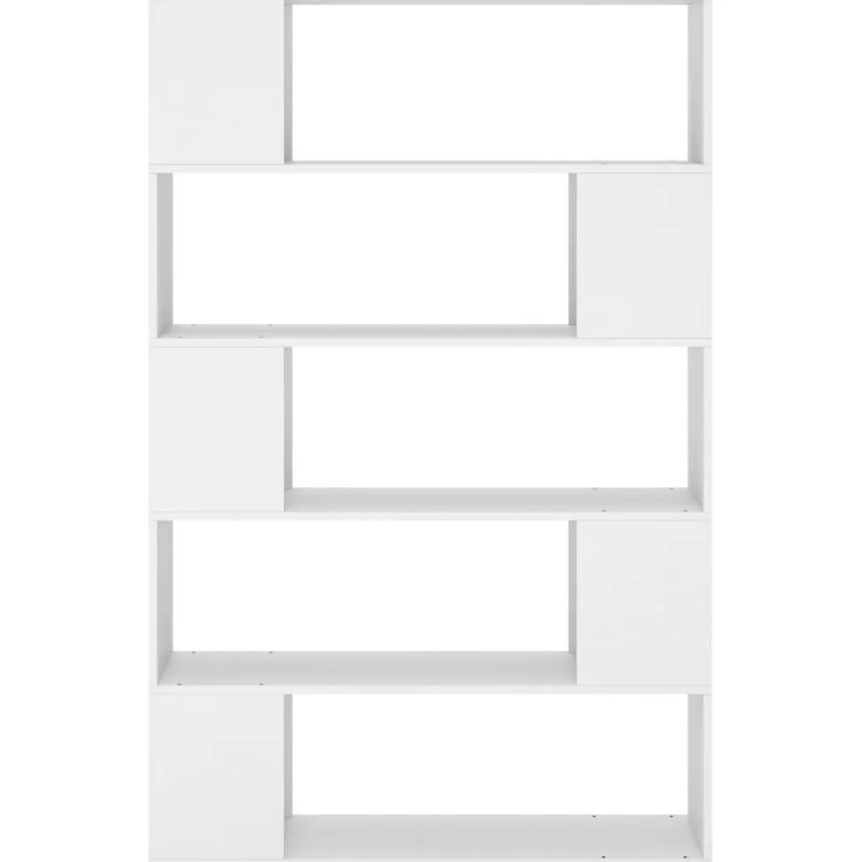 Kirjahylly/tilanjakaja 100x24x155 cm lastulevy harmaa