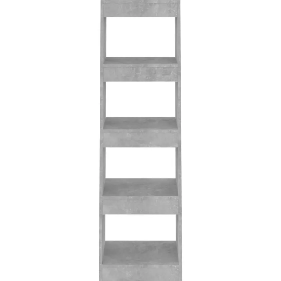 Kirjahylly/tilanjakaja 40x30x135 cm lastulevy musta