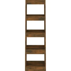 Kirjahylly/tilanjakaja 40x30x135 cm lastulevy musta