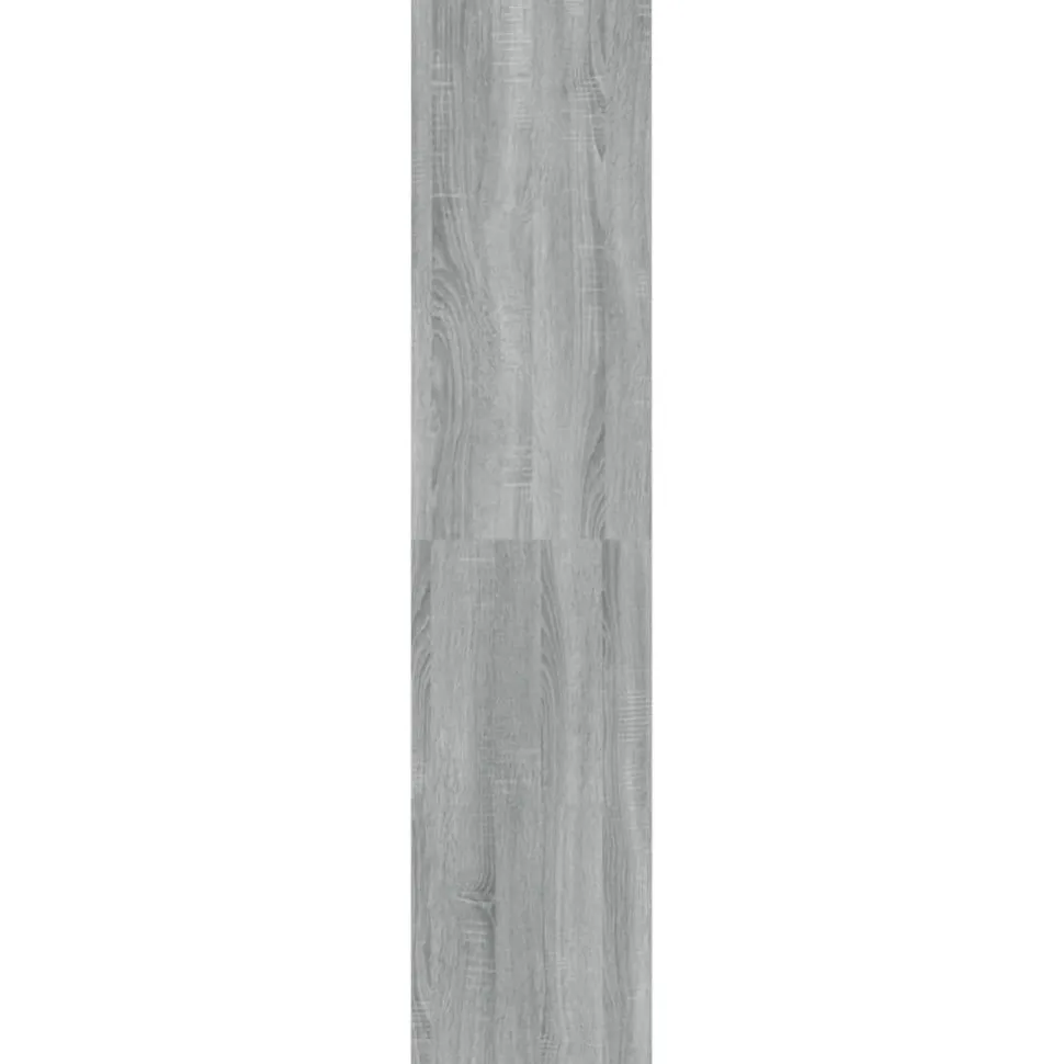 Kirjahylly/tilanjakaja 40x30x135 cm lastulevy musta