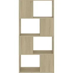 Kirjahylly/tilanjakaja 60x24x124,5 cm lastulevy tammi