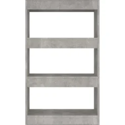 Kirjahylly/tilanjakaja 60x30x103 cm lastulevy valkoinen